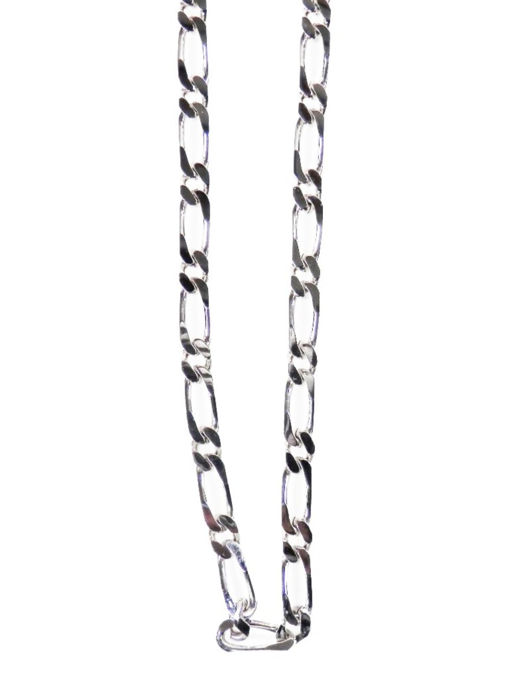 Vtg Monet Figaro Silver Tone Chain Link Necklace 29"